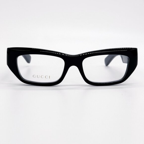 NEW GUCCI EYEGLASSES GG1297O 001 BLACK MEN EYEWEAR GUCCI - Picture 5 of 12